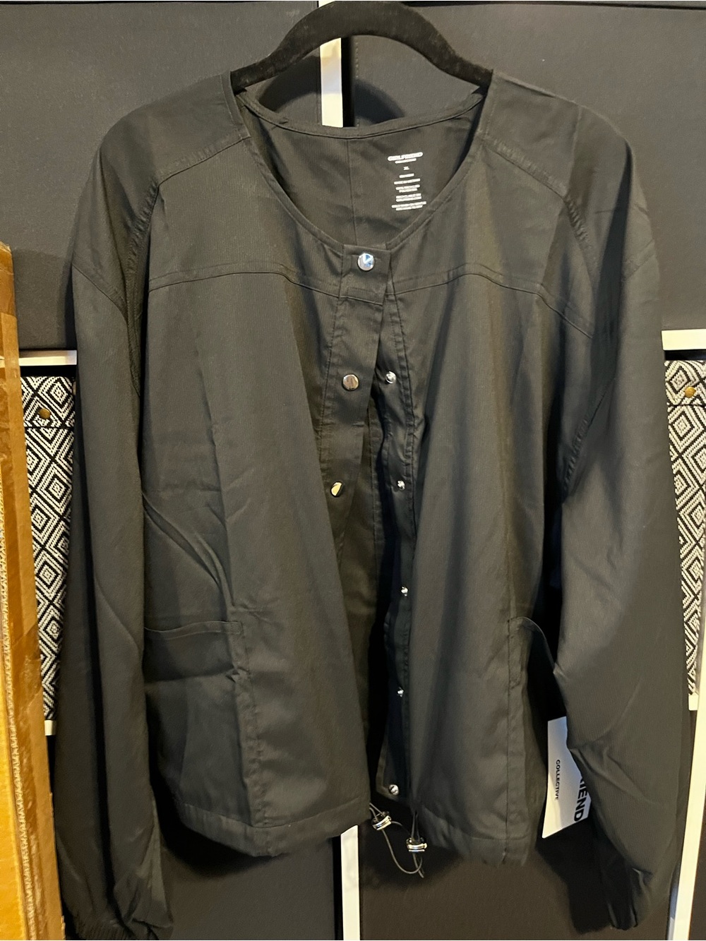 Girlfriend collective Black Women's Lightweight Snap-Front Jacket